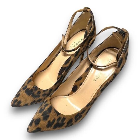 MARION PARKE TOSCANA Leopard ankle strap heels NWT SZ 7.5 - Picture 15 of 15